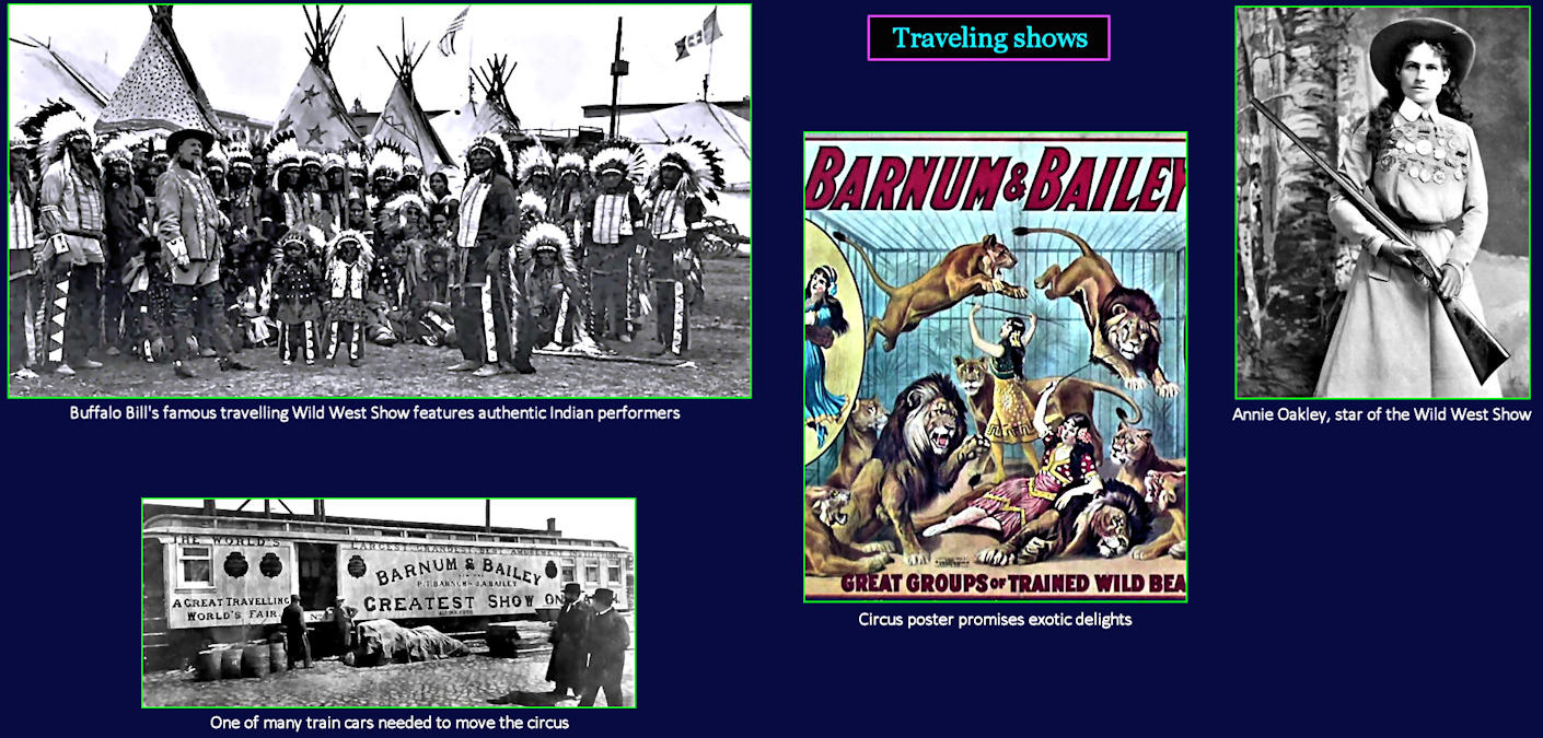 Traveling circus, 1910